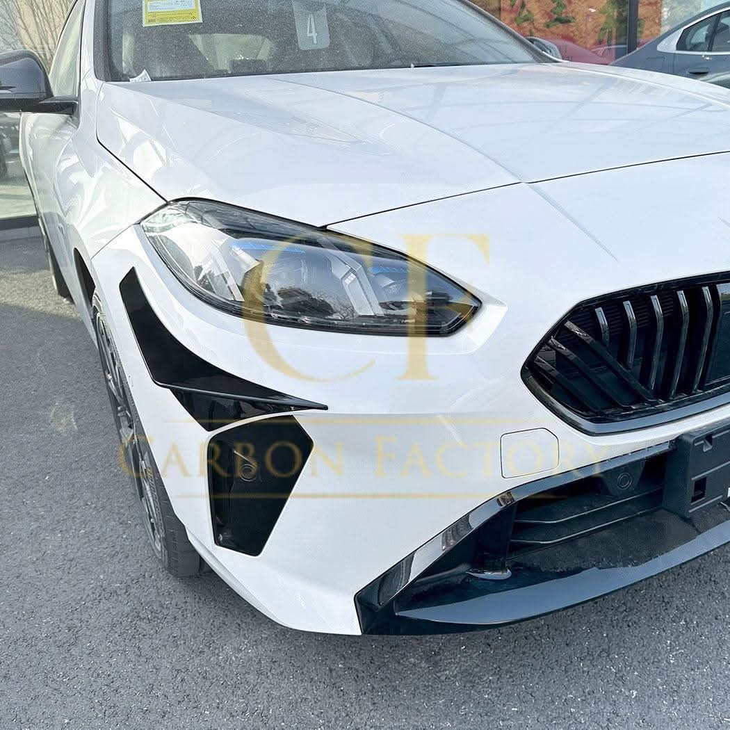 Gloss Black Front Canards A for BMW F70 1 Series 25-Present - Carbon Factory
