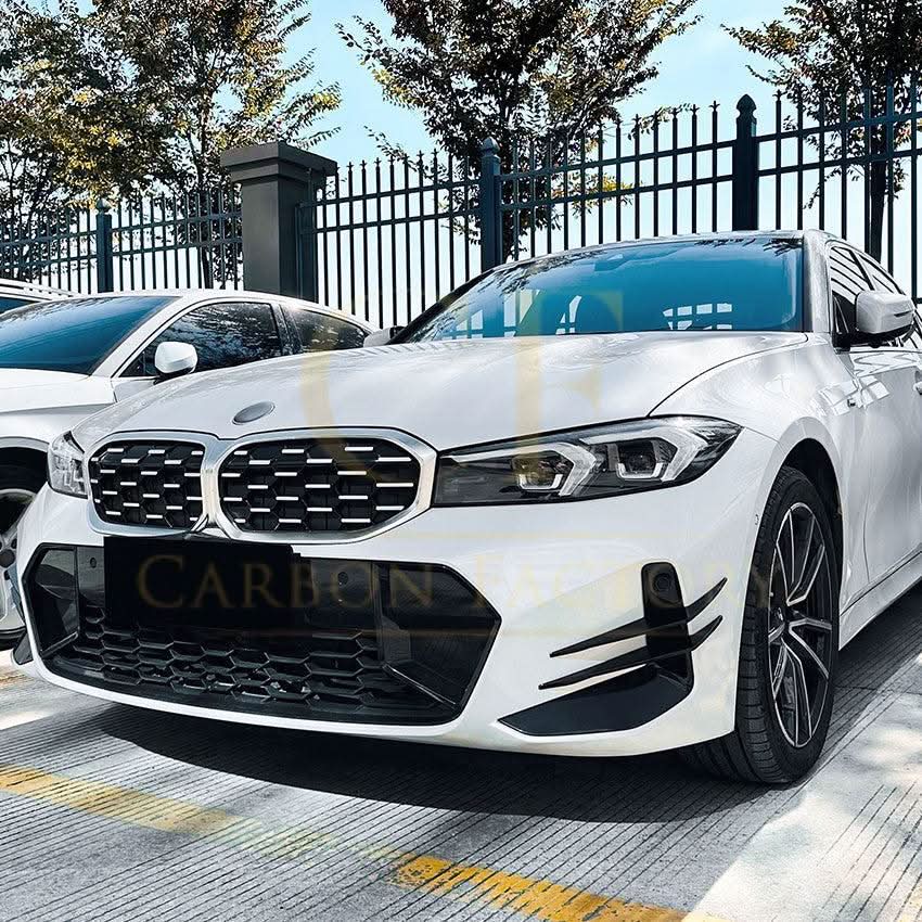Gloss Black Front Canards for BMW 3 Series G20 G21 LCI 23-25 - Carbon Factory