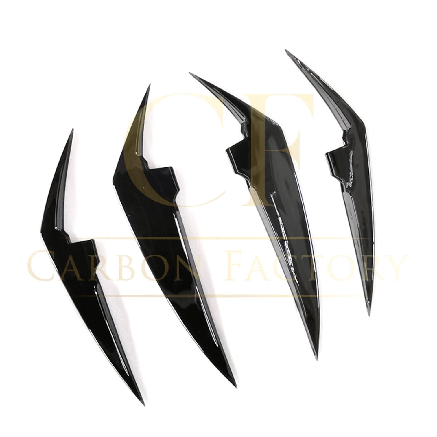 Gloss Black Front Canards for BMW 3 Series G20 LCI 23-Present - Carbon Factory