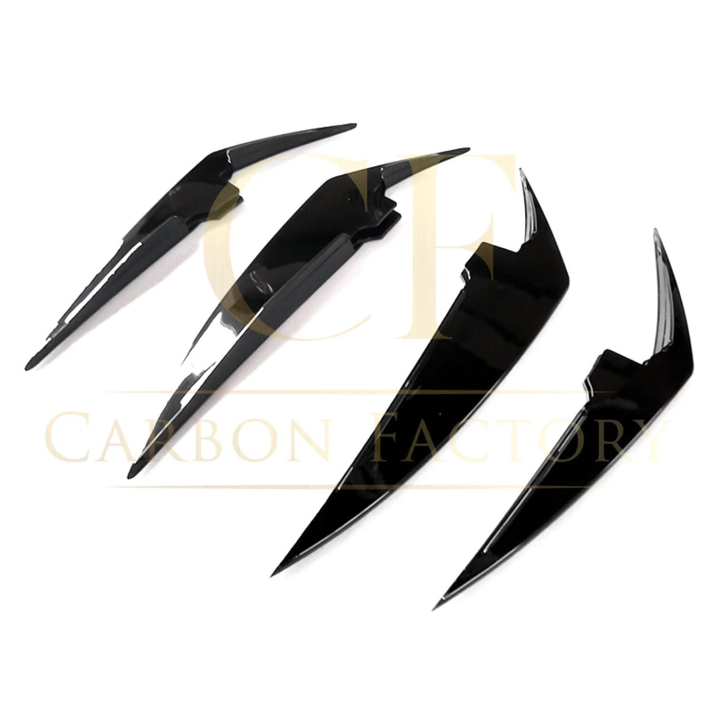 Gloss Black Front Canards for BMW 3 Series G20 LCI 23-Present - Carbon Factory