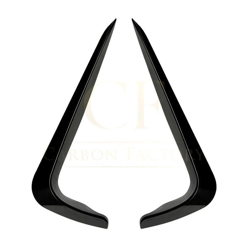 Gloss Black Front Canards for BMW E90 3 Series LCI 09-13 - Carbon Factory
