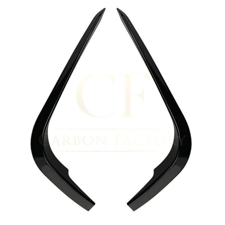 Gloss Black Front Canards for BMW E90 3 Series Pre-LCI 05-08 - Carbon Factory