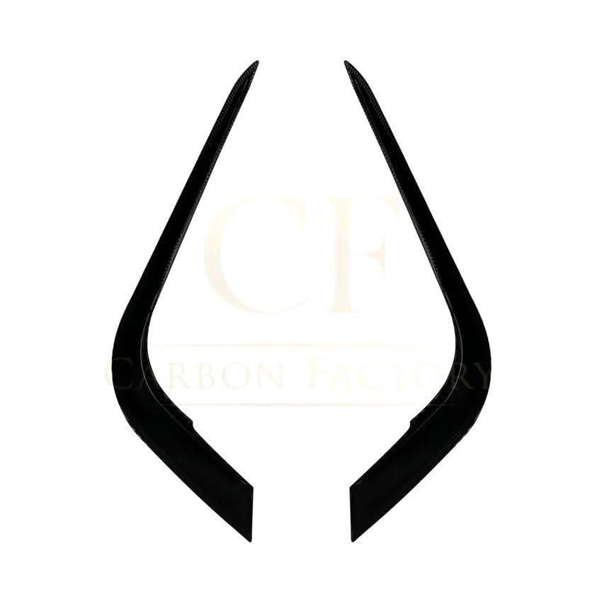 Gloss Black Front Canards for BMW E90 3 Series Pre-LCI 05-08 - Carbon Factory