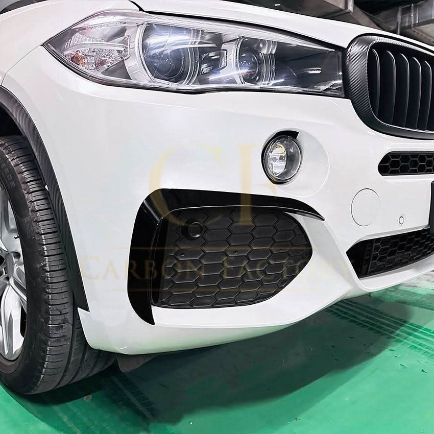 Gloss Black Front Canards for BMW F15 X5 14-18 - Carbon Factory