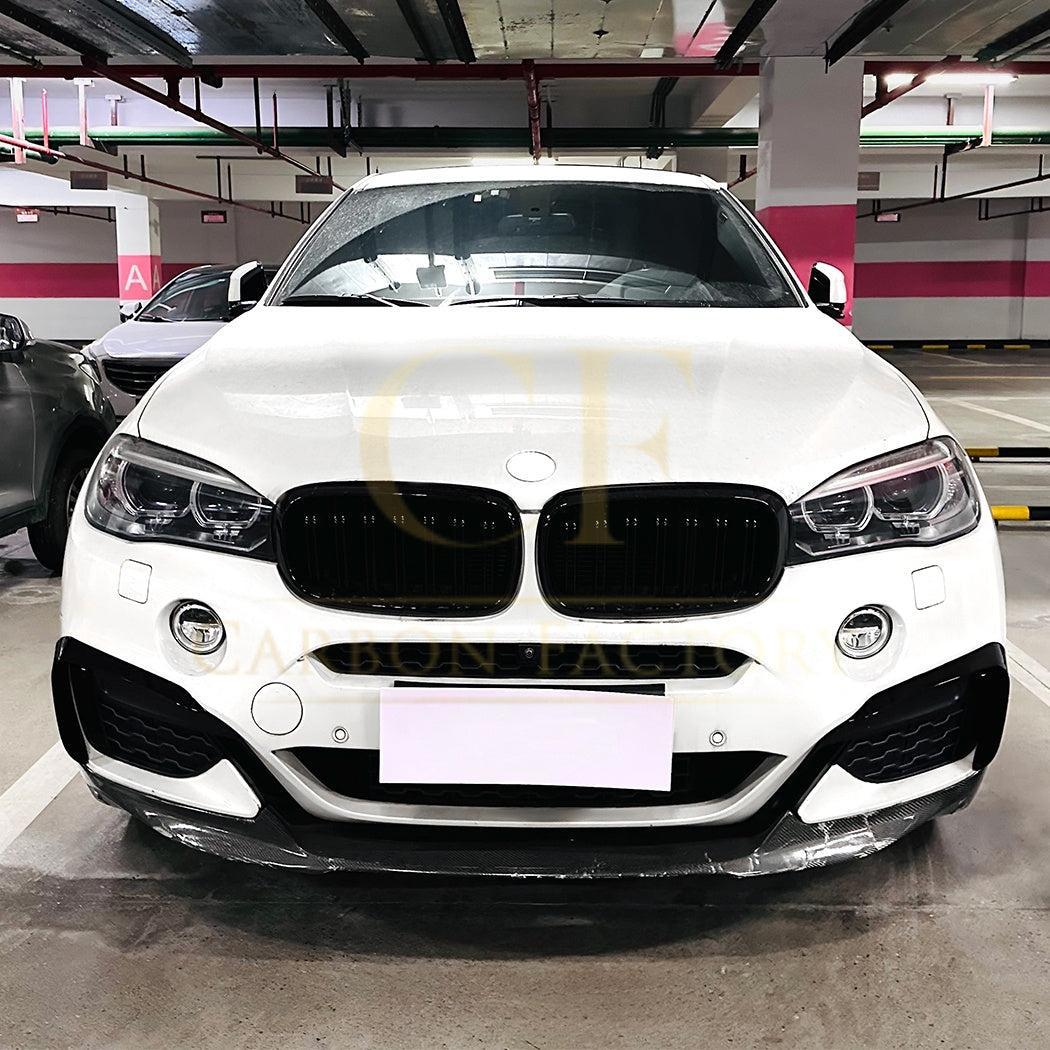 Gloss Black Front Canards for BMW F16 X6 14-18 - Carbon Factory