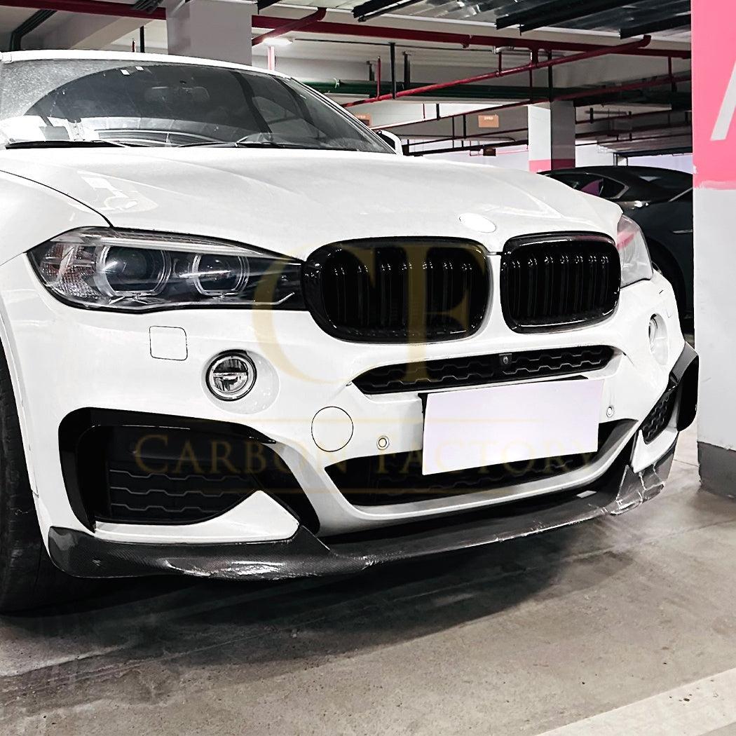 Gloss Black Front Canards for BMW F16 X6 14-18 - Carbon Factory