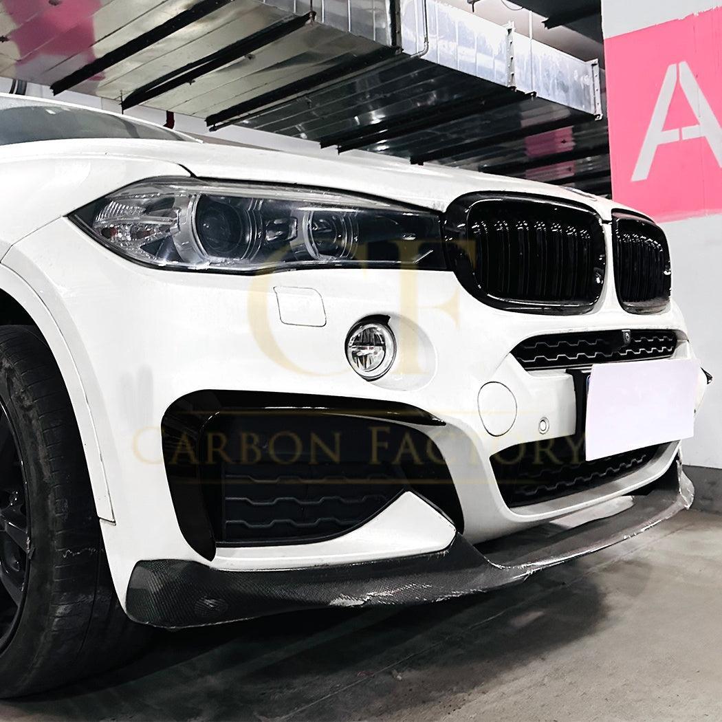 Gloss Black Front Canards for BMW F16 X6 14-18 - Carbon Factory