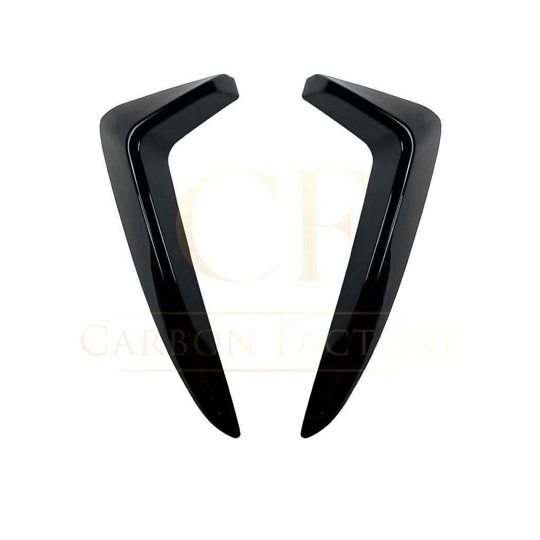 Gloss Black Front Canards for BMW F25 X3 F26 X4 LCI 14-17 - Carbon Factory