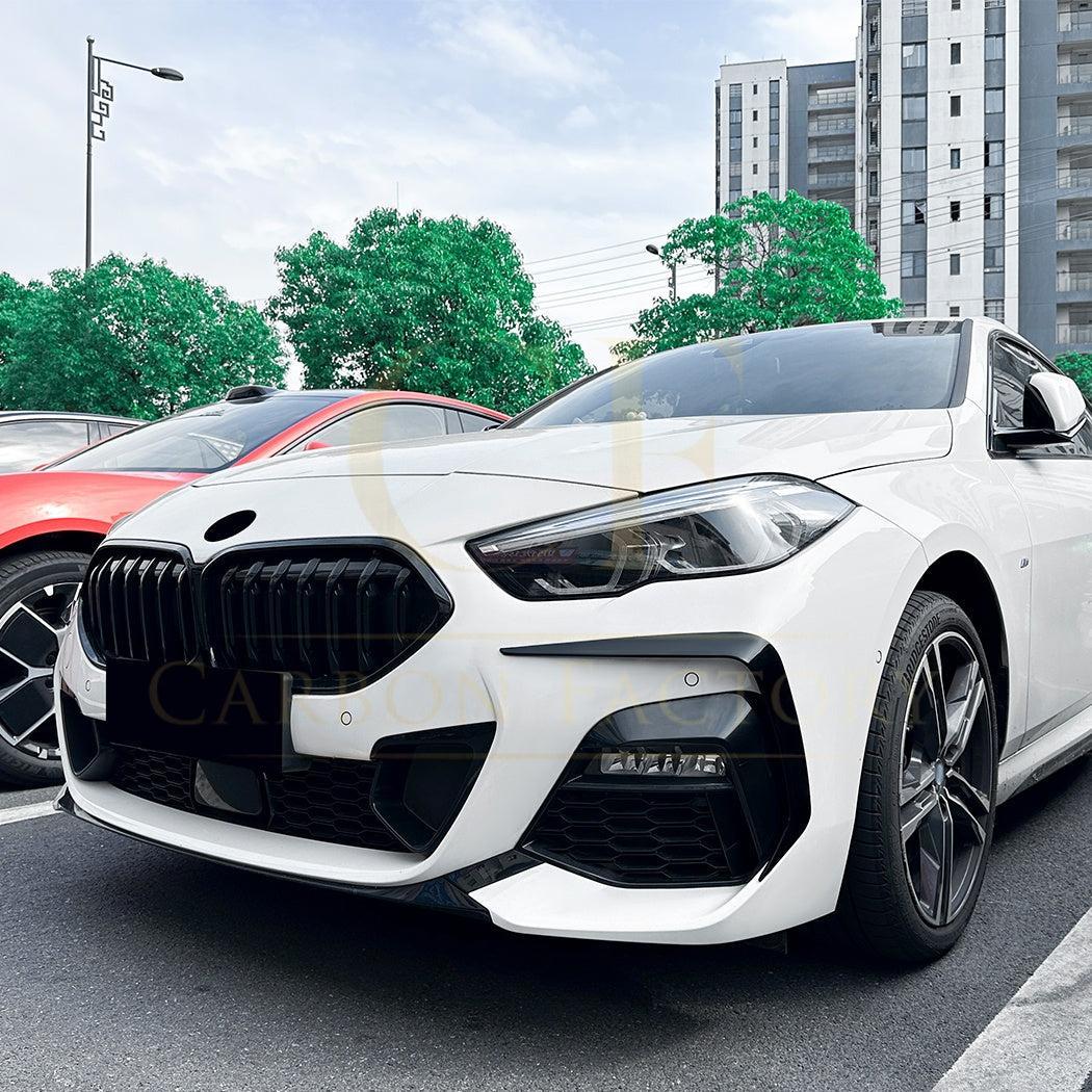 Gloss Black Front Canards for BMW F44 2 Series 4 Door 20-Present - Carbon Factory