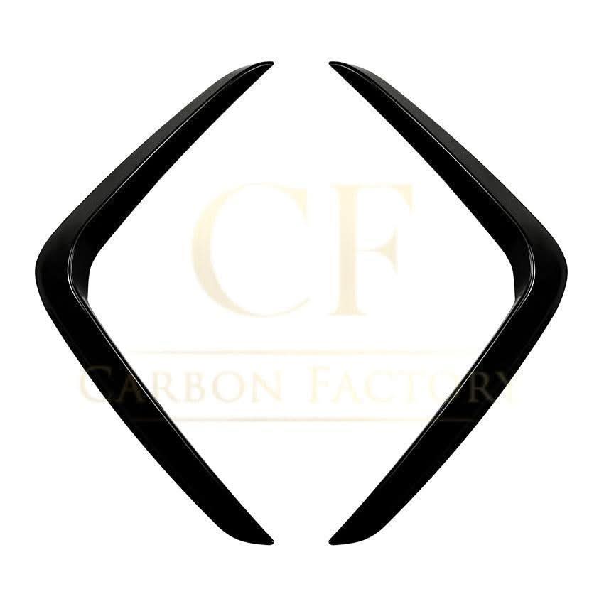 Gloss Black Front Canards for BMW G01 X3 G02 X4 LCI 22-24 - Carbon Factory
