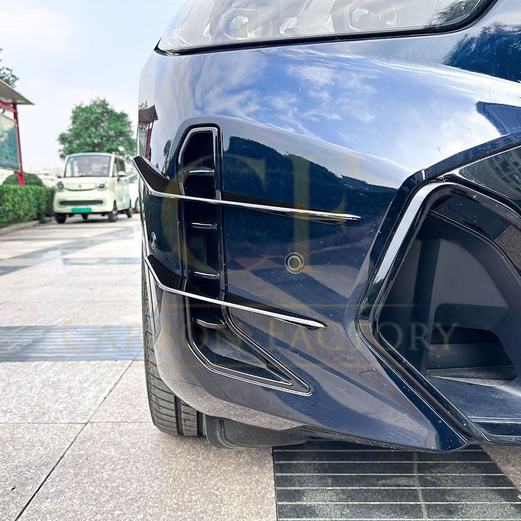 Gloss Black Front Canards for BMW G06 X6 LCI 23-25 - Carbon Factory