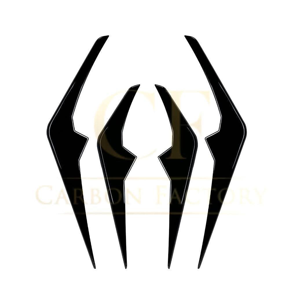 Gloss Black Front Canards for BMW G06 X6 LCI 23-25 - Carbon Factory