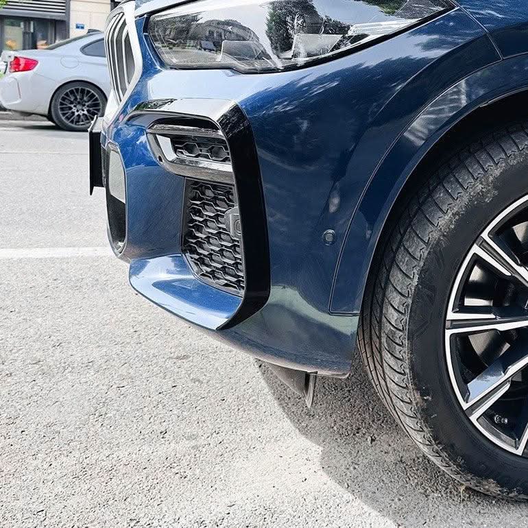 Gloss Black Front Canards for BMW G06 X6 Pre-LCI 19-22 - Carbon Factory
