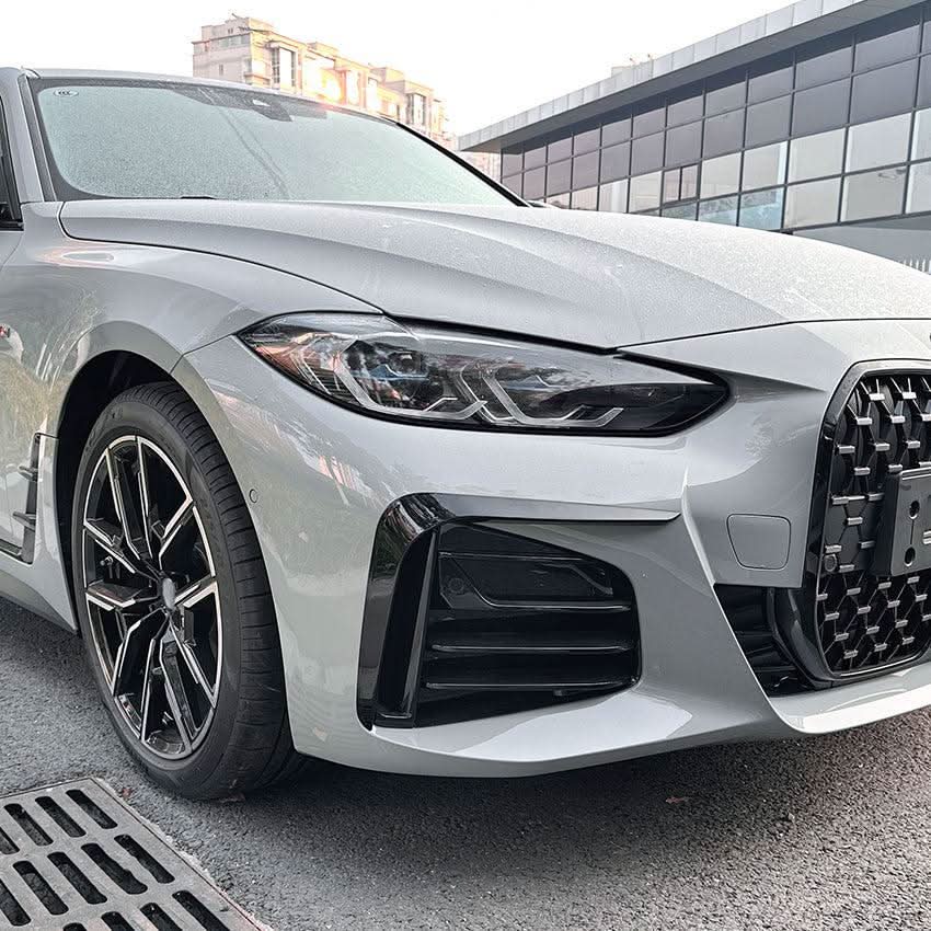 Gloss Black Front Canards for BMW G26 4 Series 20-Present - Carbon Factory