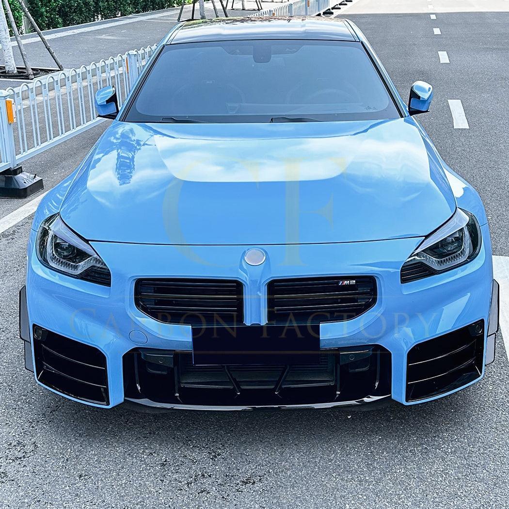 Gloss Black Front Canards for BMW G87 M2 23-Present - Carbon Factory
