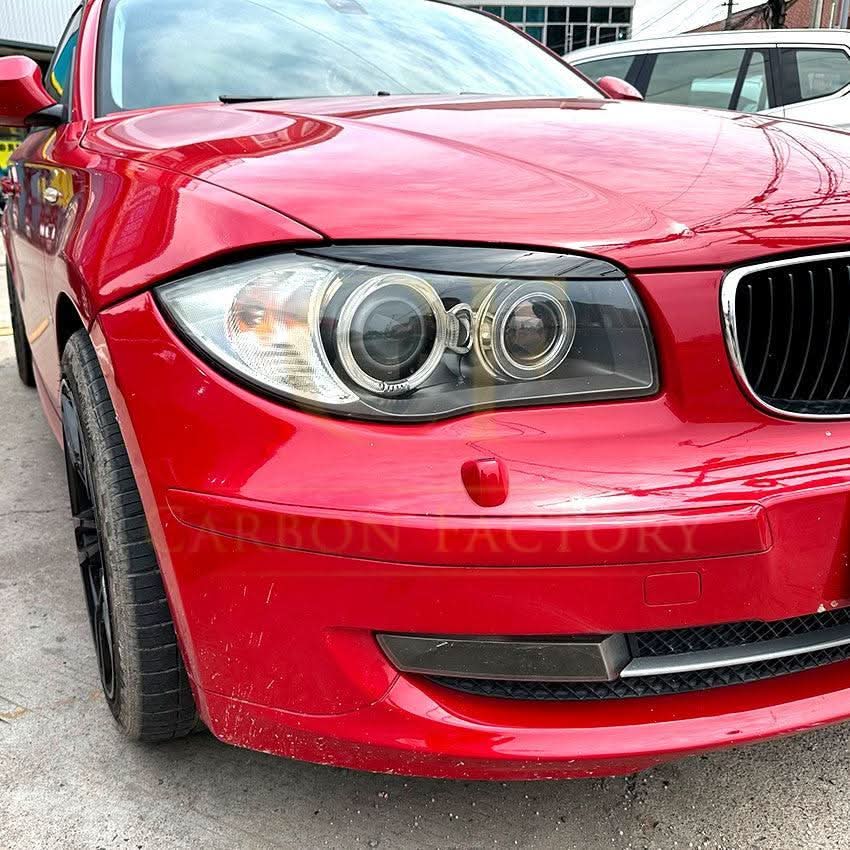 Gloss Black Headlight Trims for BMW 1 Series E81 E82 E88 E87 2007-2013 - Carbon Factory