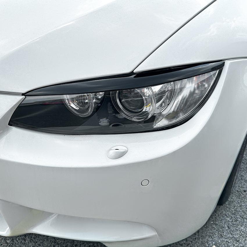 Gloss Black Headlight Trims for BMW E92 E93 Pre LCI 3 Series 05-08 & E90 M3 05-12 - Carbon Factory