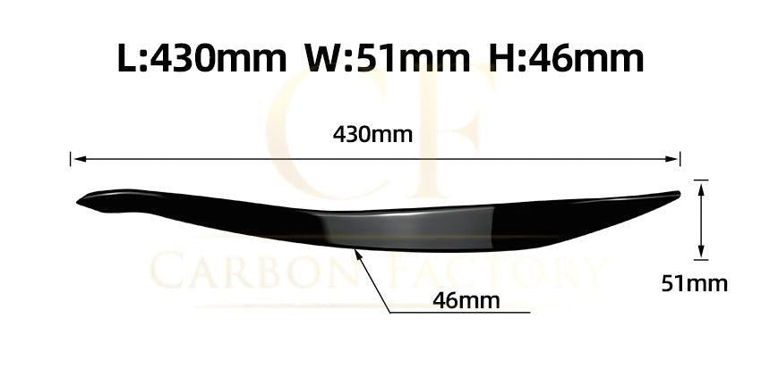 Gloss Black Headlight Trims for BMW F10 F11 5 Series inc M5 LCI 15-17 - Carbon Factory