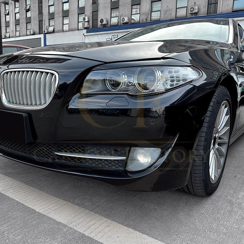 Gloss Black Headlight Trims for BMW F10 F11 5 Series inc M5 Pre-LCI 10-14 - Carbon Factory