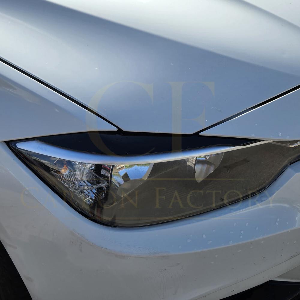 Gloss Black Headlight Trims for BMW F30 F31 3 Series 12-19 - Carbon Factory