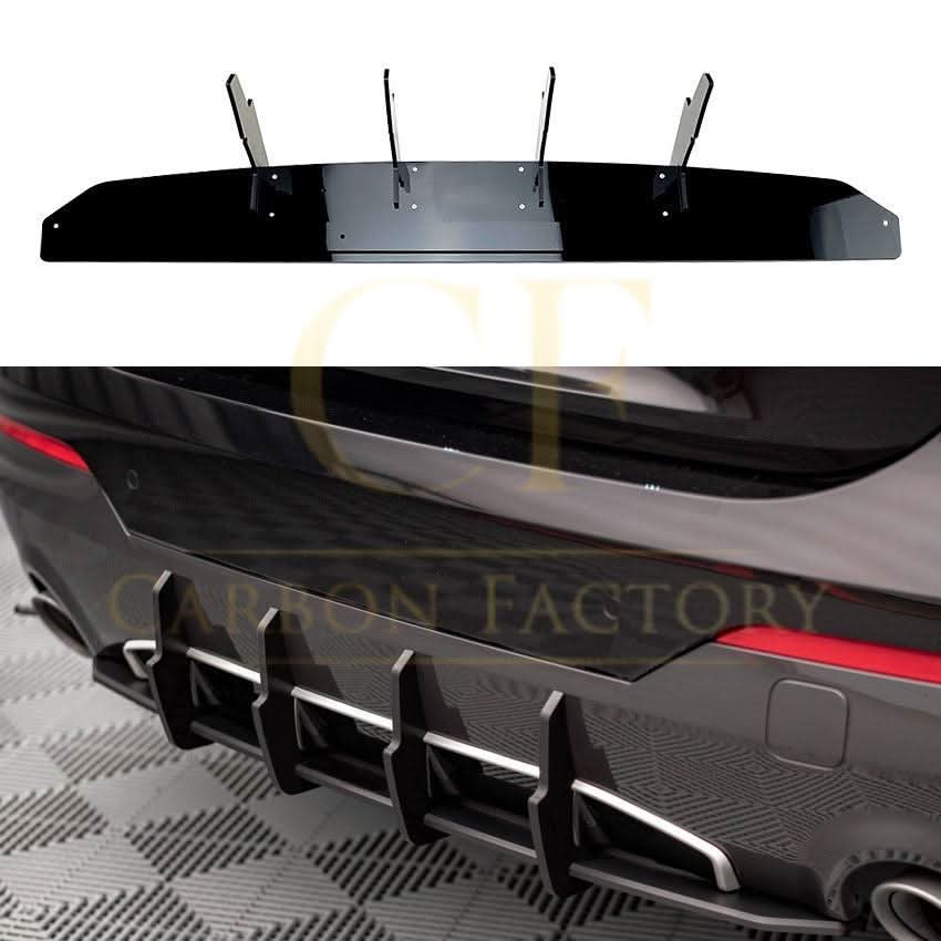 Gloss Black Rear Bumper Extension for BMW G22 G23 4 Series 20-Present - Carbon Factory