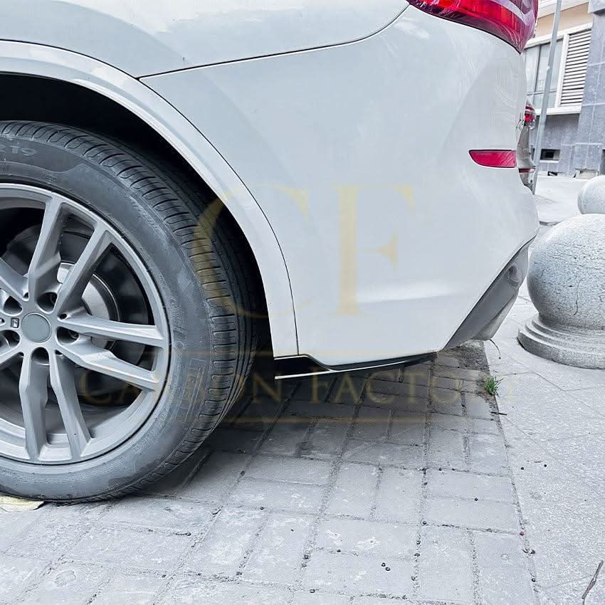 Gloss Black Rear Bumper Spats for BMW G01 X3 Pre-LCI 18-21 - Carbon Factory