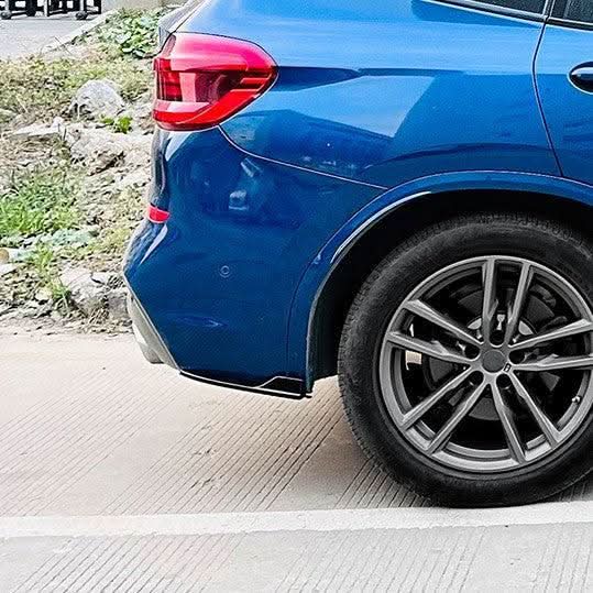 Gloss Black Rear Bumper Spats for BMW G01 X3 Pre-LCI 18-21 - Carbon Factory