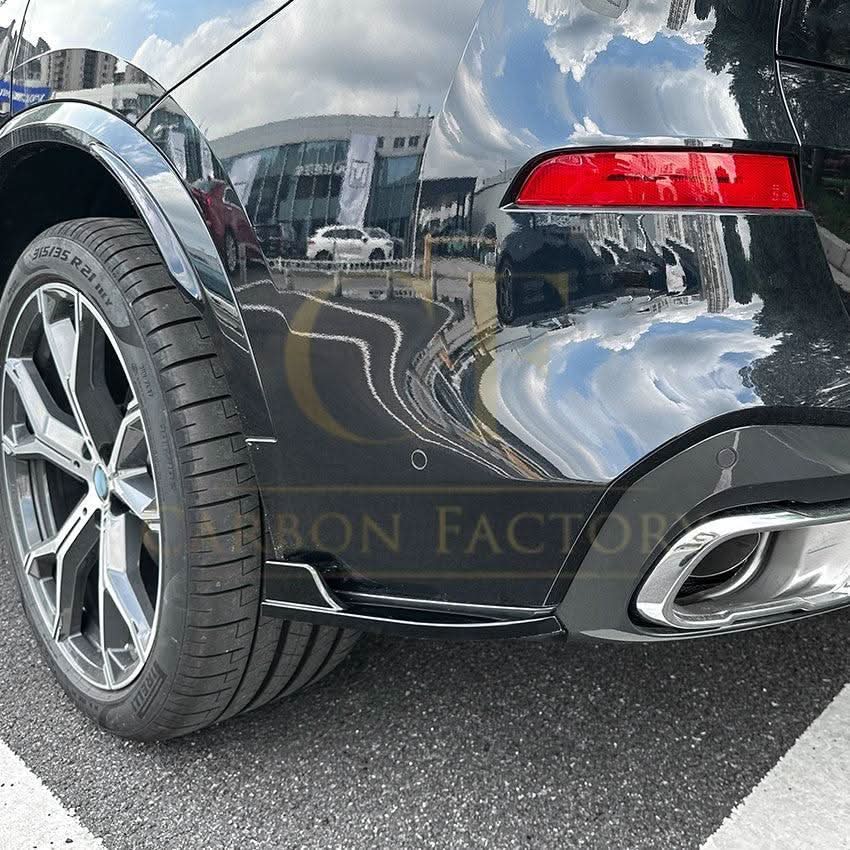 Gloss Black Rear Bumper Spats for BMW G05 X5 Pre-LCI 19-22 - Carbon Factory