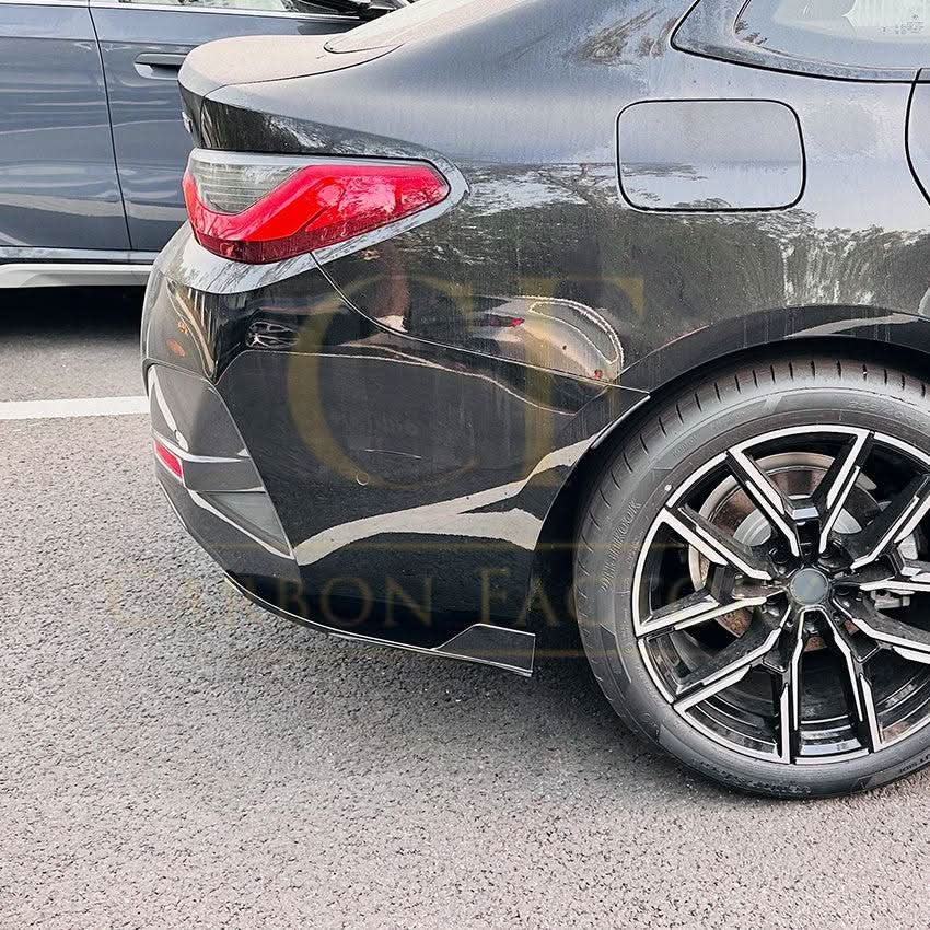 Gloss Black Rear Bumper Spats for BMW G26 4 Series 20-Present - Carbon Factory