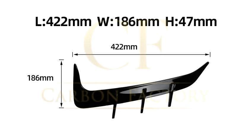 Gloss Black Rear Bumper Trims for BMW G06 X6 Pre-LCI 19-22 - Carbon Factory