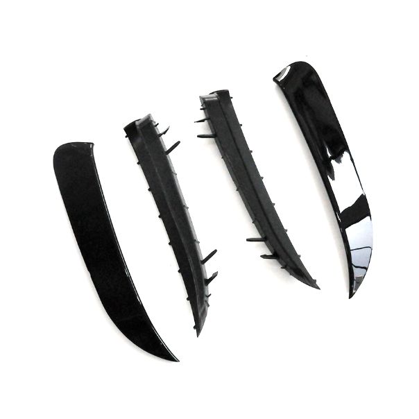 Gloss Black Rear Bumper Trims for Mercedes Benz W117 CLA 13-18 - Carbon Factory