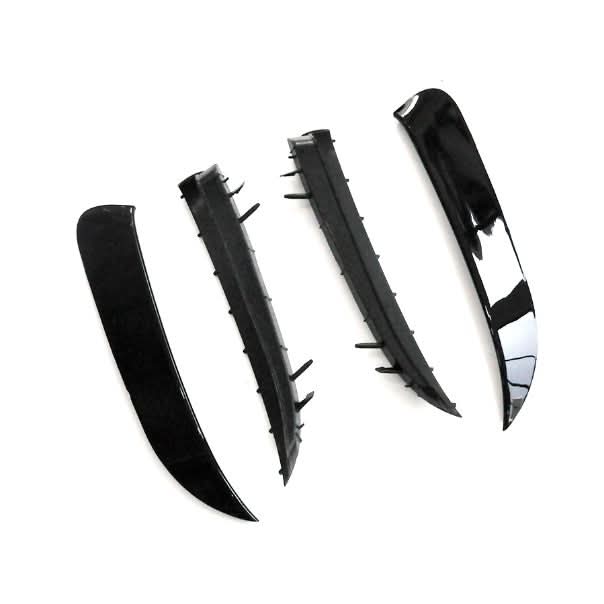Gloss Black Rear Bumper Trims for Mercedes Benz W117 CLA 13-18 - Carbon Factory