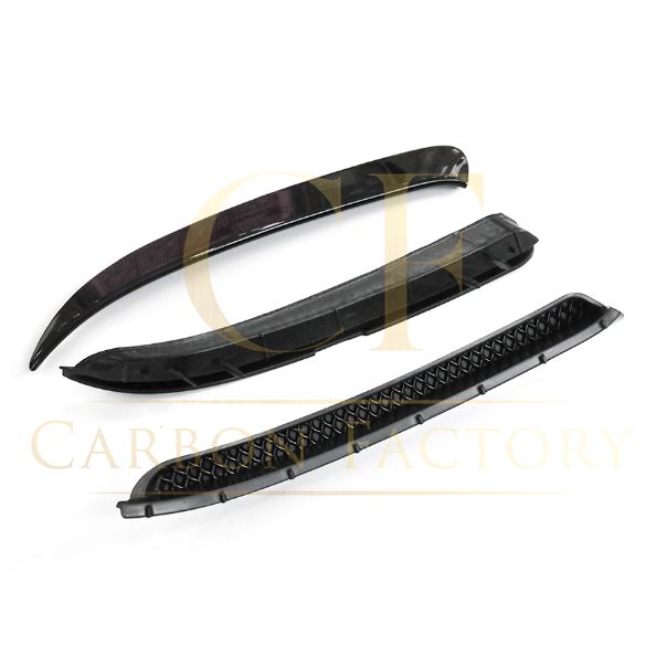 Gloss Black Rear Bumper Trims for Mercedes Benz W117 CLA 13-18 - Carbon Factory