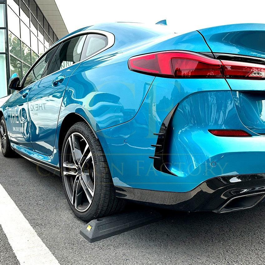 Gloss Black Rear Canards for BMW F44 2 Series 4 Door 20-Present - Carbon Factory