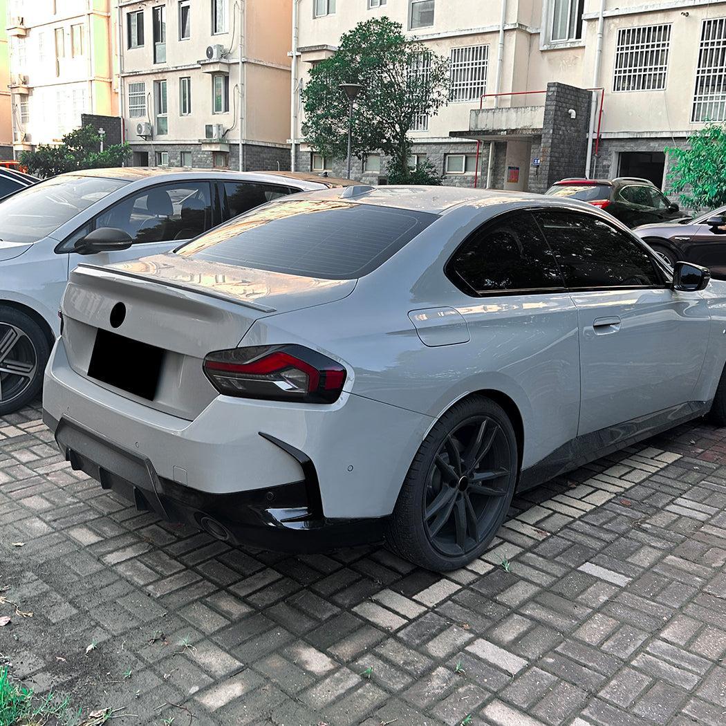 Gloss Black Rear Canards for BMW G42 2 Series Coupe 21-Present - Carbon Factory