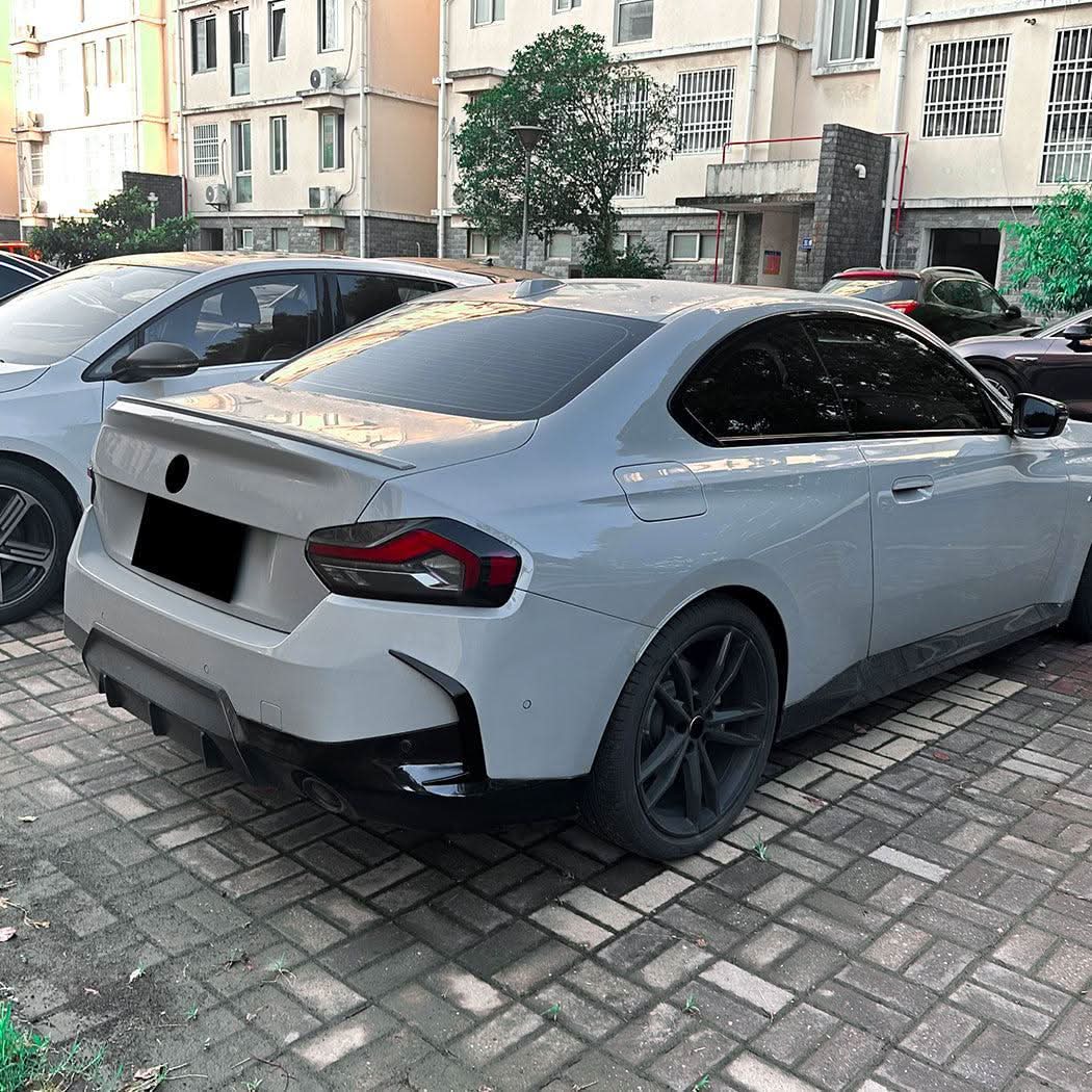Gloss Black Rear Canards for BMW G42 2 Series Coupe 21-Present - Carbon Factory