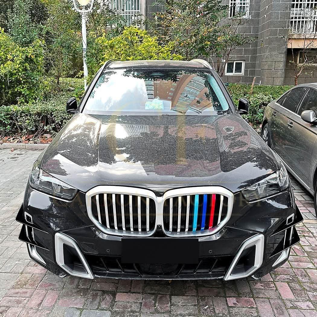 Gloss Black Rear Bumper Trims for BMW G05 X5 LCI 22-25 - Carbon Factory