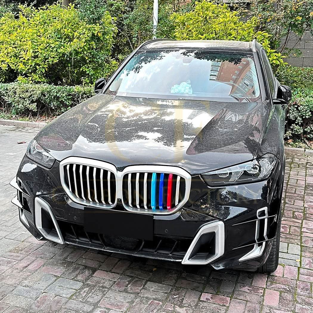 Gloss Black Rear Bumper Trims for BMW G05 X5 LCI 22-25 - Carbon Factory