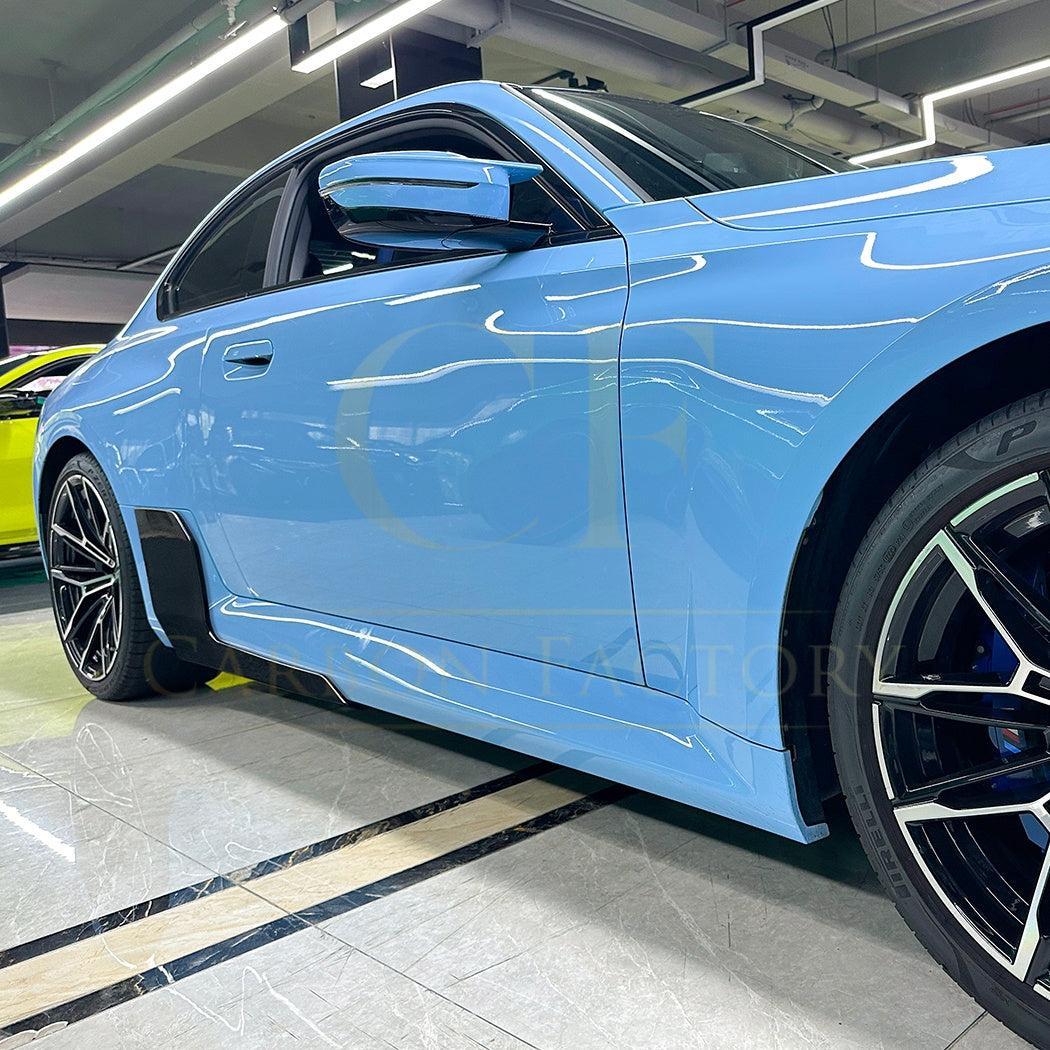Gloss Black Side Skirts for BMW G87 M2 23-Present - Carbon Factory
