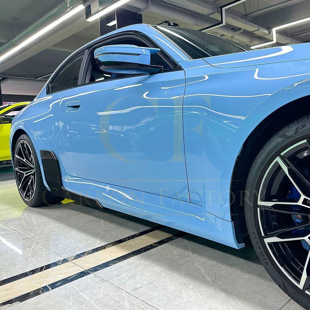 Gloss Black Side Skirts for BMW G87 M2 23-Present - Carbon Factory