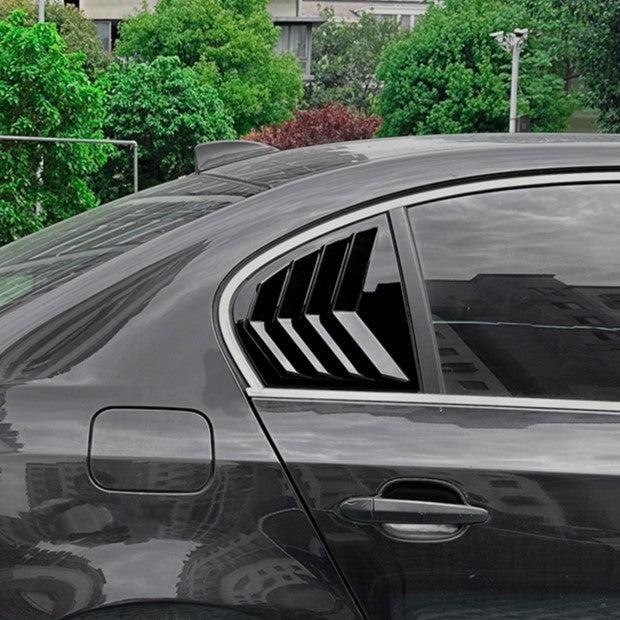 Gloss Black Window Louver Vent for BMW E60 5 Series inc M5 05-10 - Carbon Factory