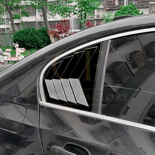 Gloss Black Window Louver Vent for BMW E60 5 Series inc M5 05-10 - Carbon Factory