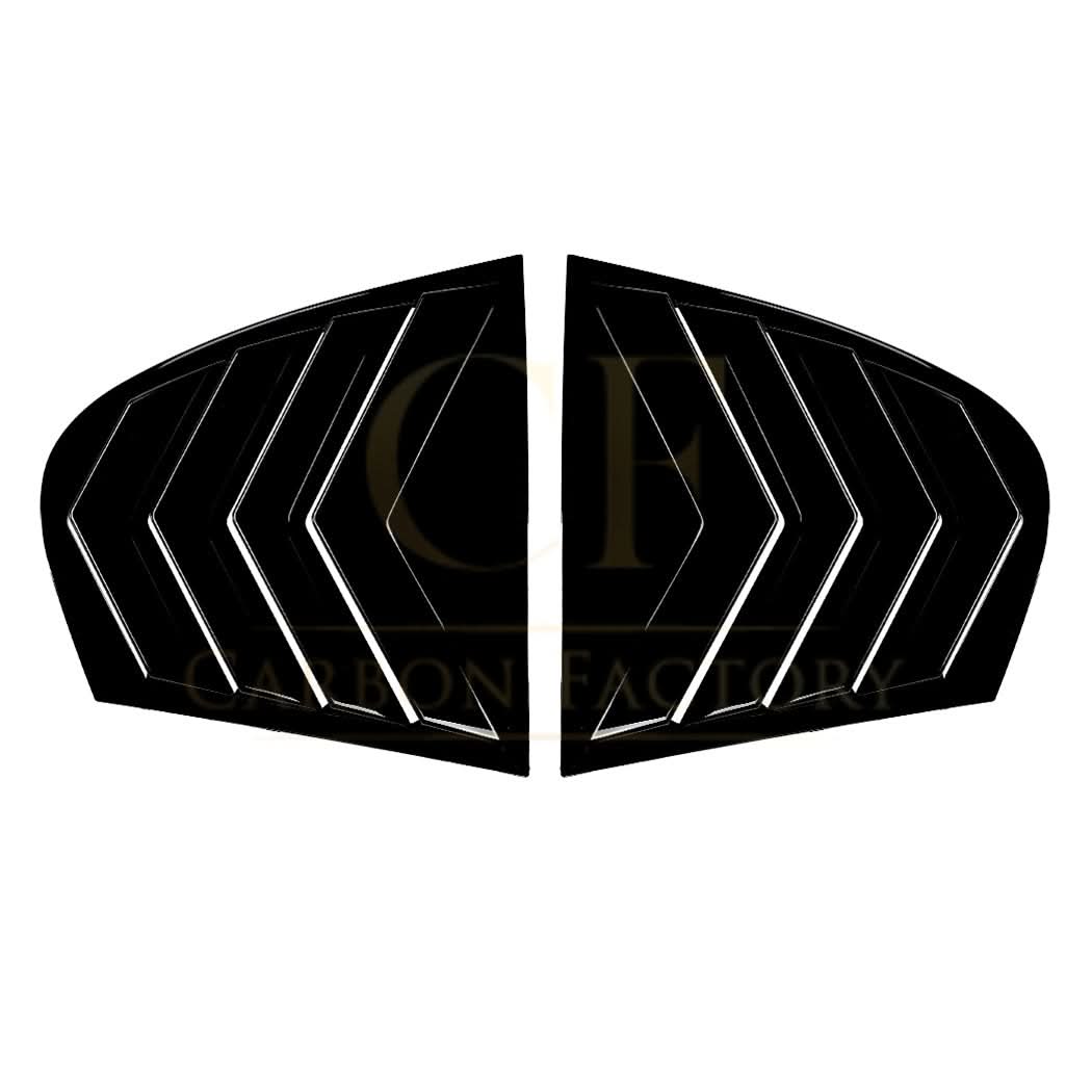 Gloss Black Window Louver Vent for BMW E60 5 Series inc M5 05-10 - Carbon Factory