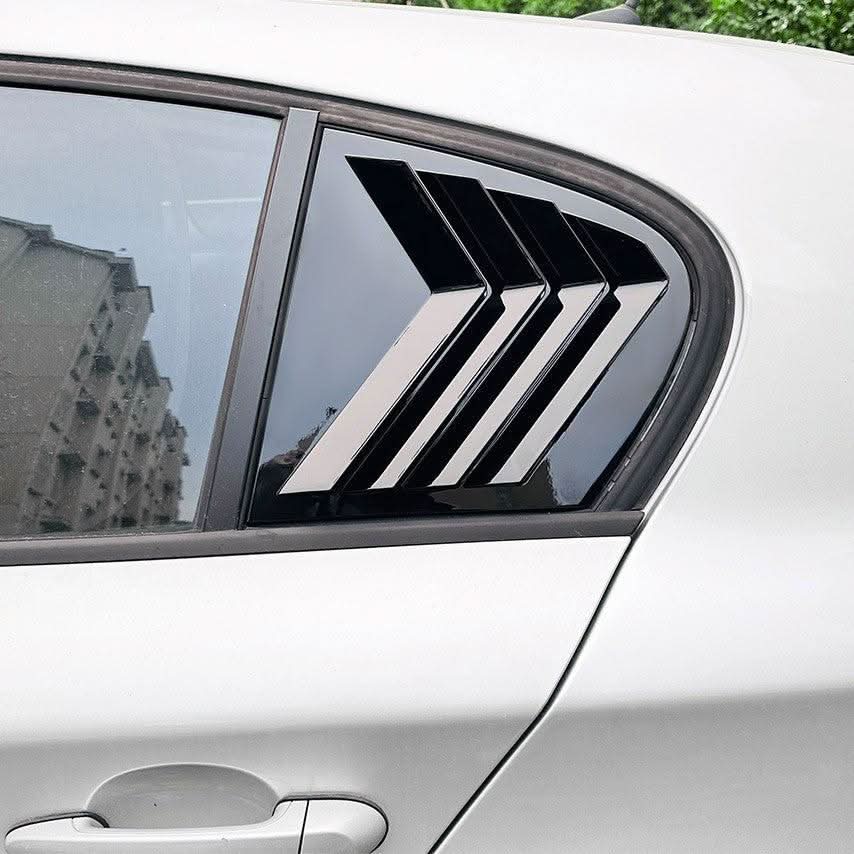 Gloss Black Window Louver Vents for BMW 1 Series E87 2005-2011 - Carbon Factory