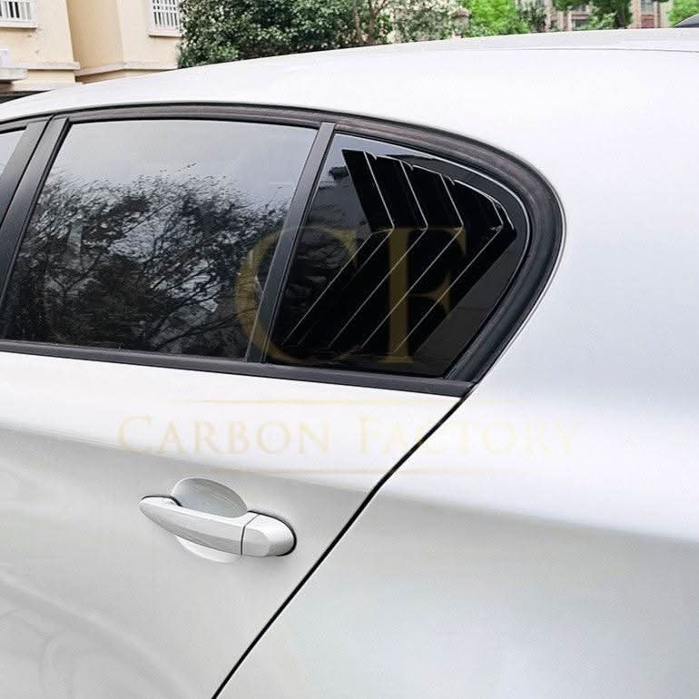 Gloss Black Window Louver Vents for BMW 1 Series E87 2005-2011 - Carbon Factory