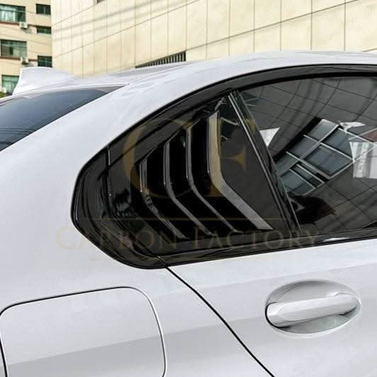 Gloss Black Window Louver Vents for BMW 3 Series G20 19-25 - Carbon Factory