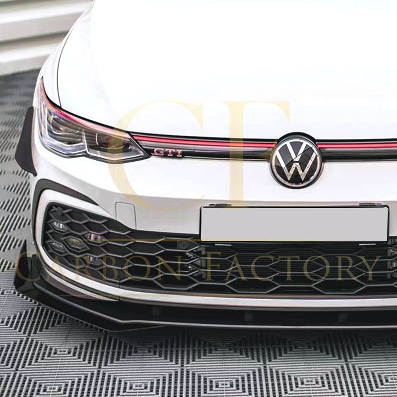 MAX Style Gloss Black Front Bumper Trims for VW Golf MK8 21-23 - Carbon Factory