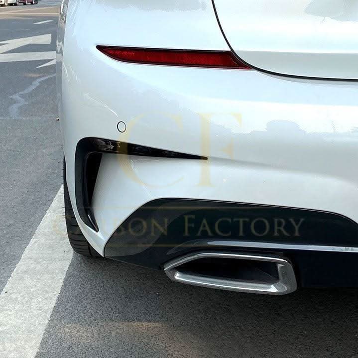 MP Style Gloss Black Rear Bumper Trims for BMW 3 Series G20 G21 Pre-LCI 19-22 - Carbon Factory