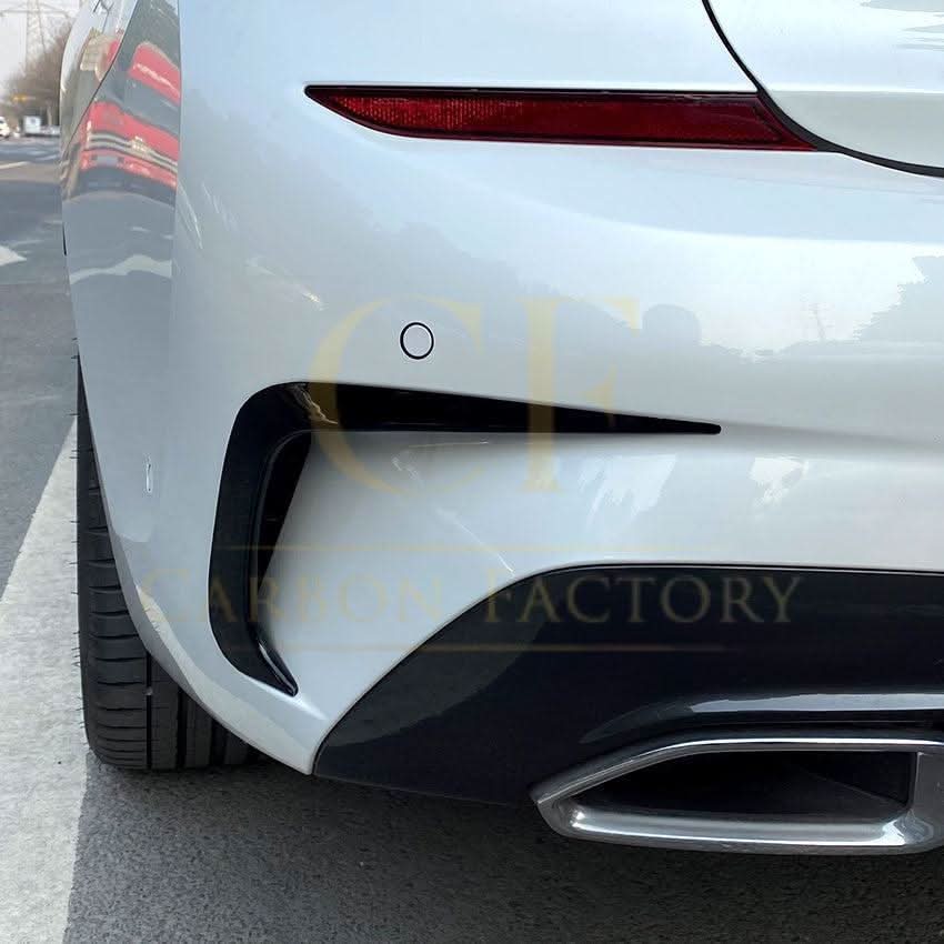 MP Style Gloss Black Rear Bumper Trims for BMW 3 Series G20 G21 Pre-LCI 19-22 - Carbon Factory