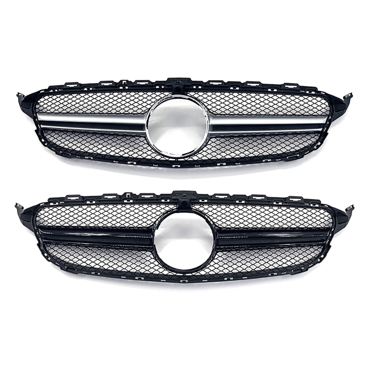 AMG Style Front Grille for Mercedes Benz W205 C Class 14-18 - Carbon Factory